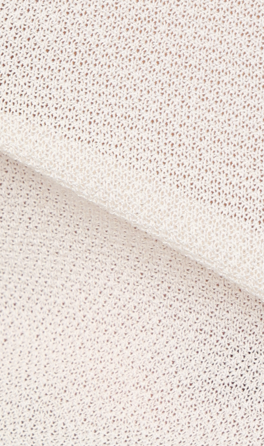 ニットクルーネックTシャツ【和紙混カノコ】 ホワイト S