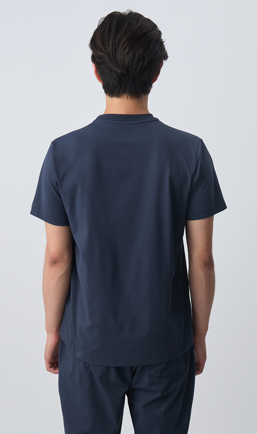 半袖クルーネックTシャツ【Reebok】【血行促進】【セットアップ着用可】 ネイビー LL