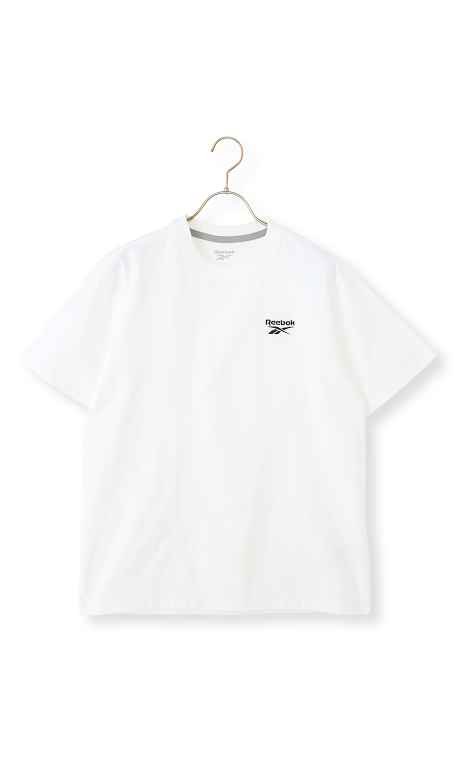 半袖クルーネックTシャツ【Reebok】【血行促進】【セットアップ着用可】 ホワイト L