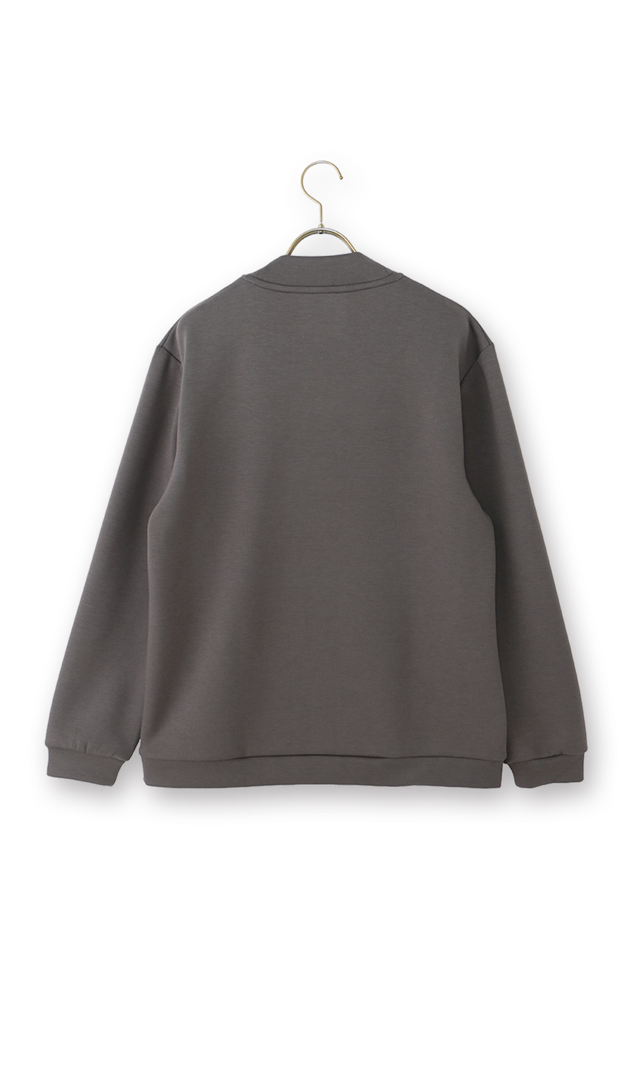 ゼロプレッシャーオペラネックTシャツ【長袖】 チャコール S