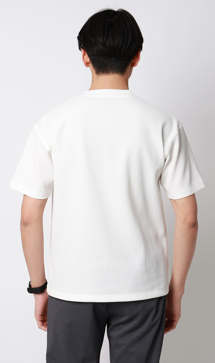 ゼロプレッシャーワッフルTシャツ【半袖】 ホワイト 3L