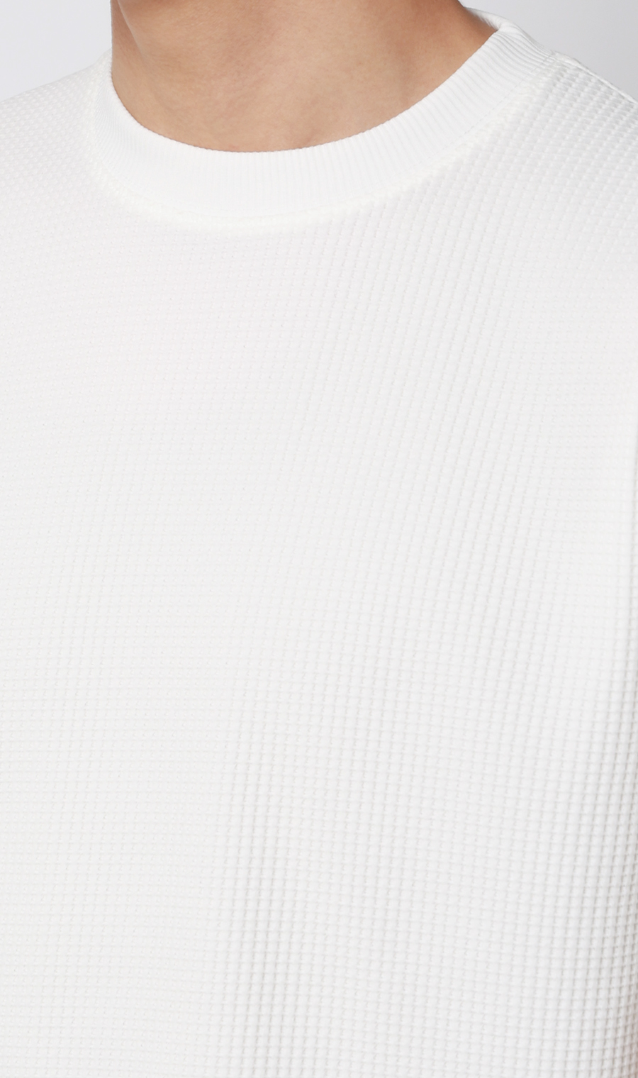 ゼロプレッシャーワッフルTシャツ【半袖】 ホワイト 3L