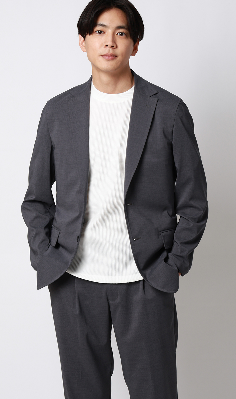 ゼロプレッシャーワッフルTシャツ【半袖】 ホワイト 3L