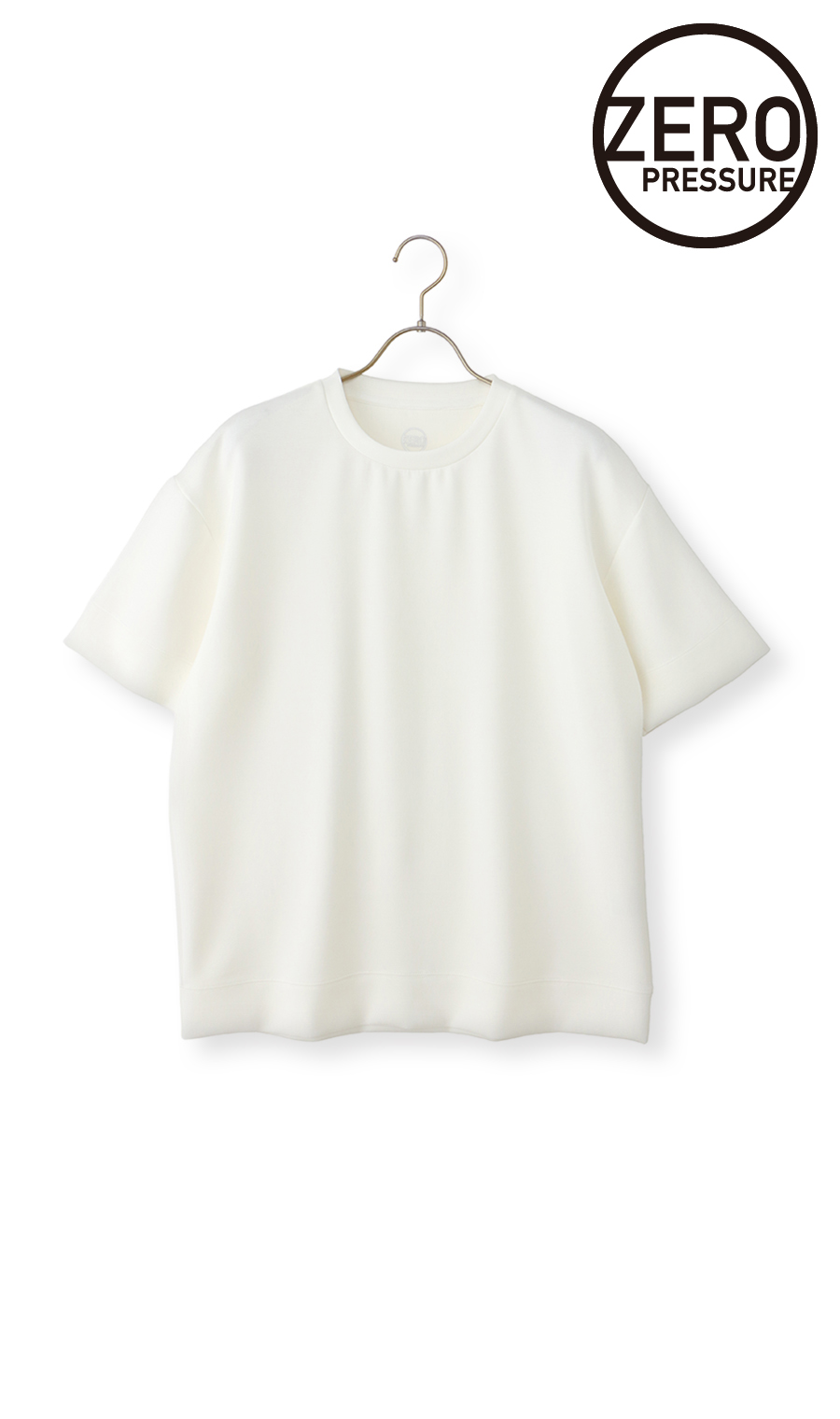 ゼロプレッシャーダンボールニットTシャツ【半袖】 ホワイト S