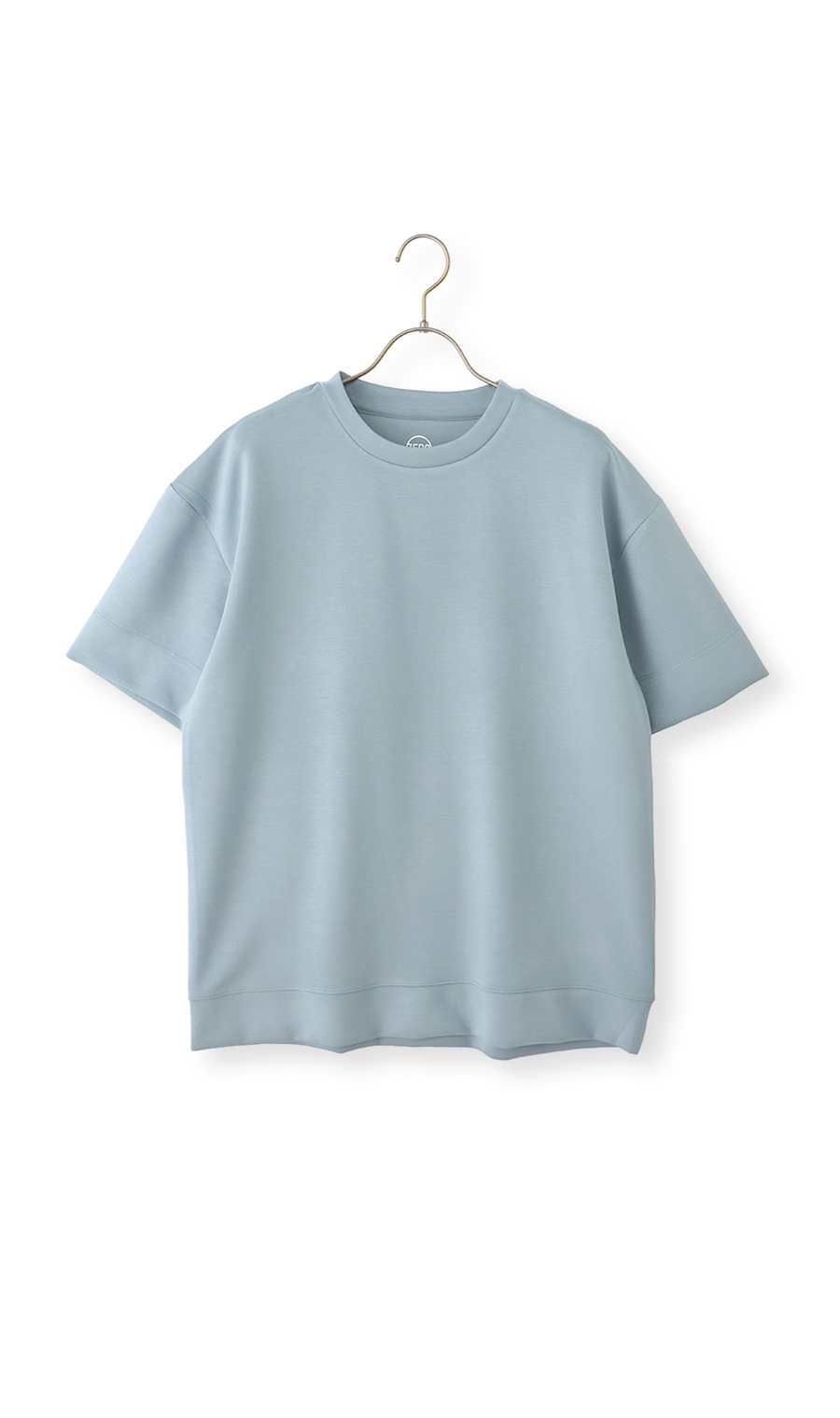 ゼロプレッシャーダンボールニットTシャツ【半袖】 サックス S