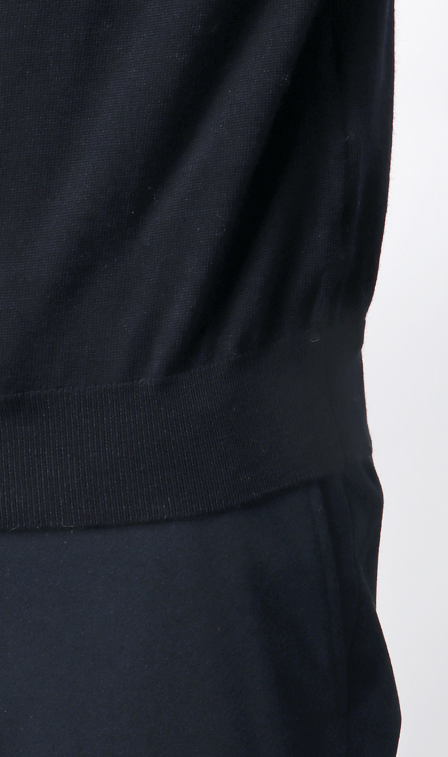 Vネックニットベスト【毛玉CLEAR】【＃すごセーター】 ネイビー S