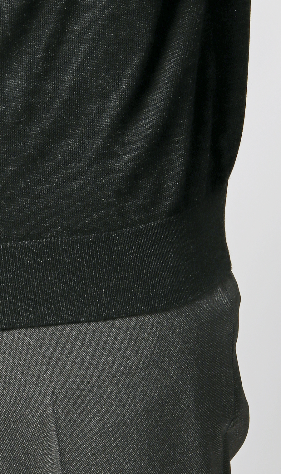 Vネックニットベスト【毛玉CLEAR】【＃すごセーター】 チャコール S