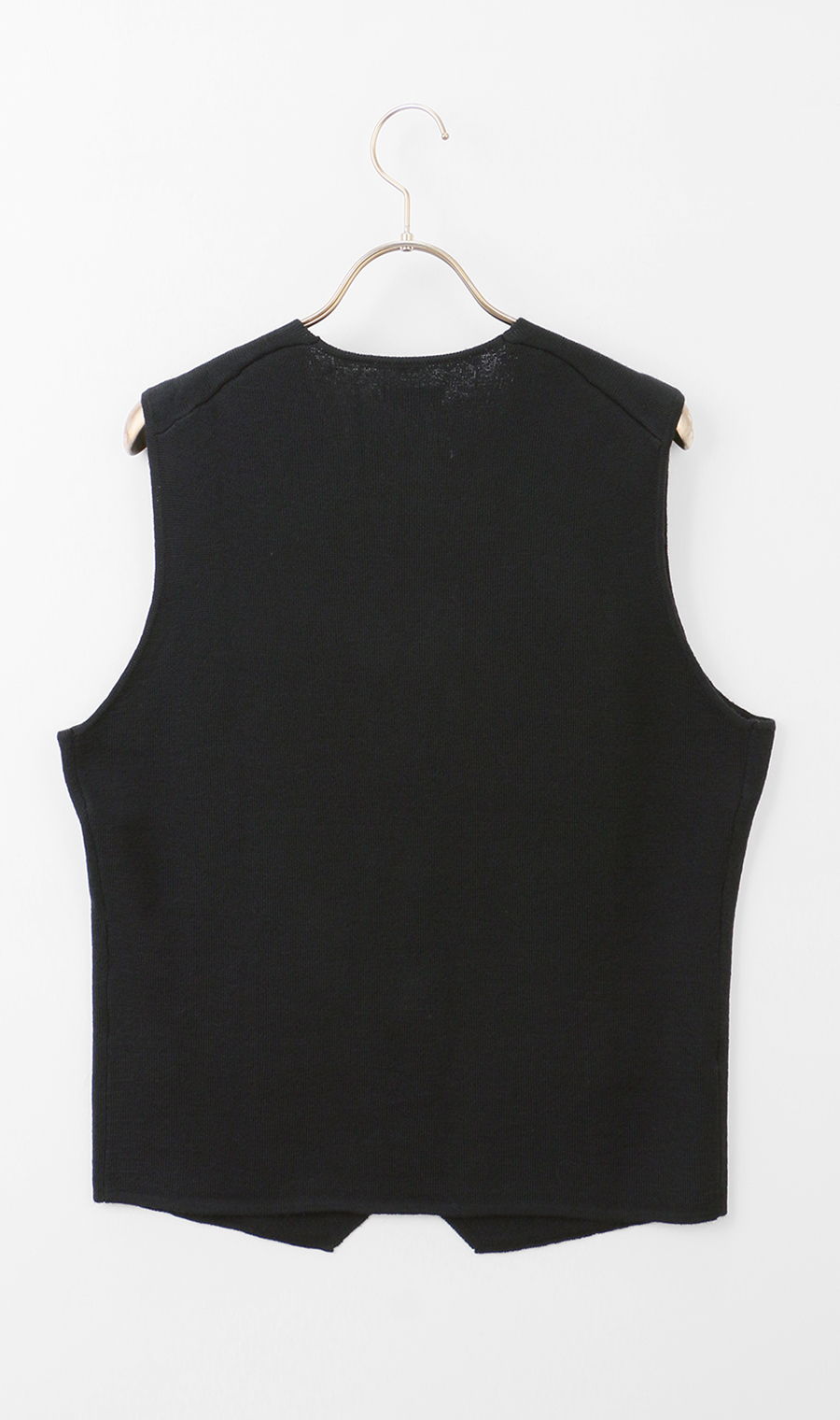 前開きニットジレ【毛玉CLEAR】【＃すごセーター】 ブラック S