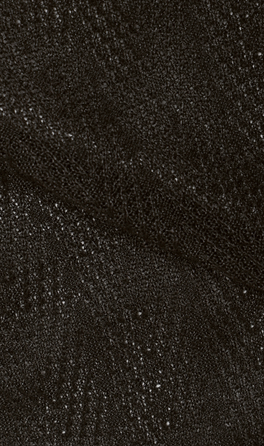 ニットジレ【ヘリンボーン】 ブラック M