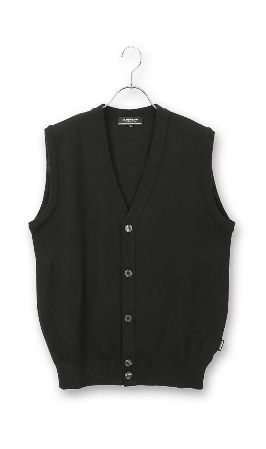 Wジャガード前開きベスト【日本製】 (D5D15AY-11) | DUNLOP