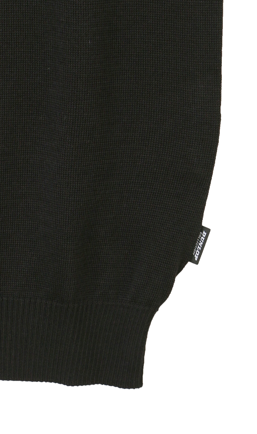 Wジャガード前開きベスト【日本製】 ブラック M