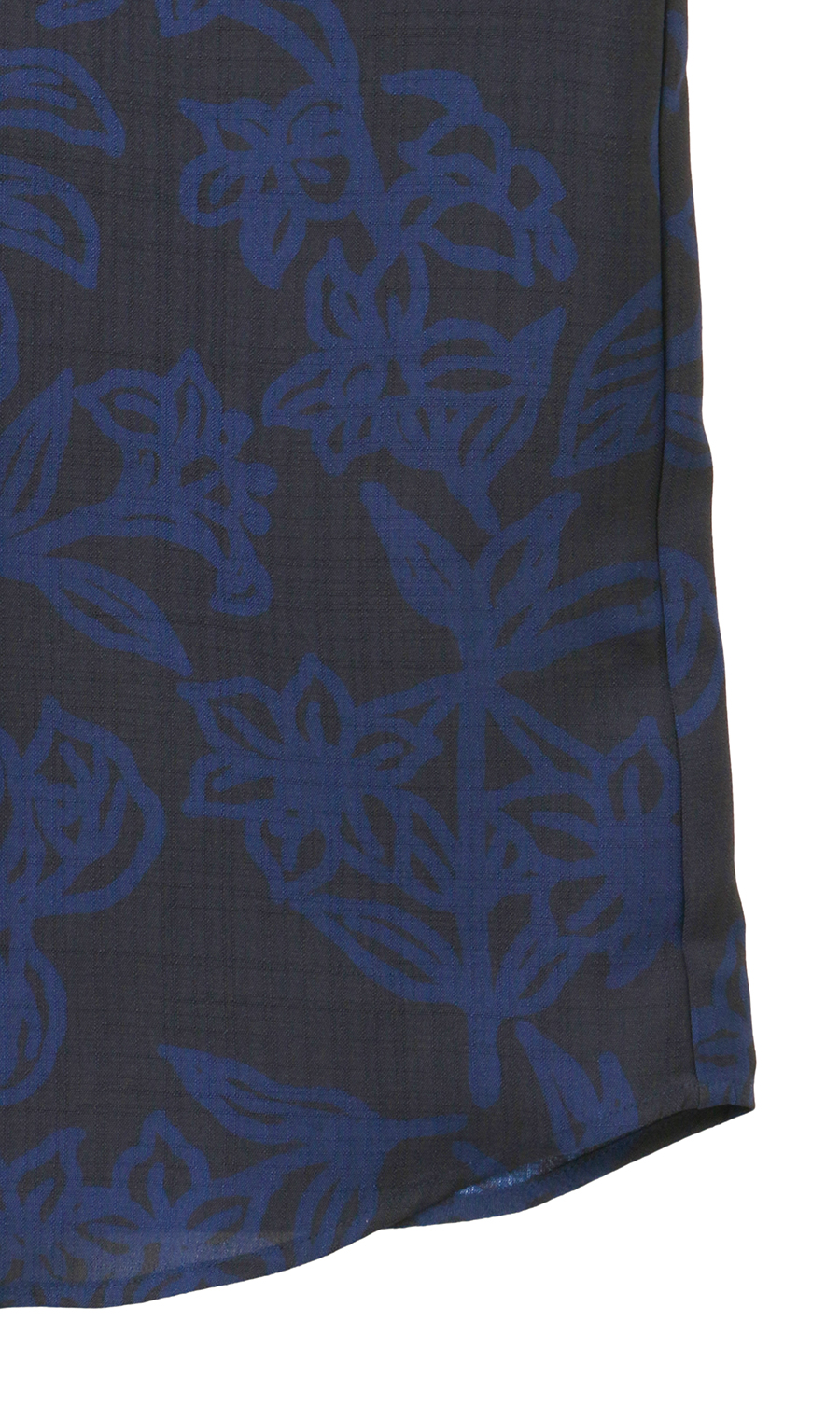 かりゆしウェア【MAJUN】【ネオンカーリー】【WEB限定】 ネイビー M