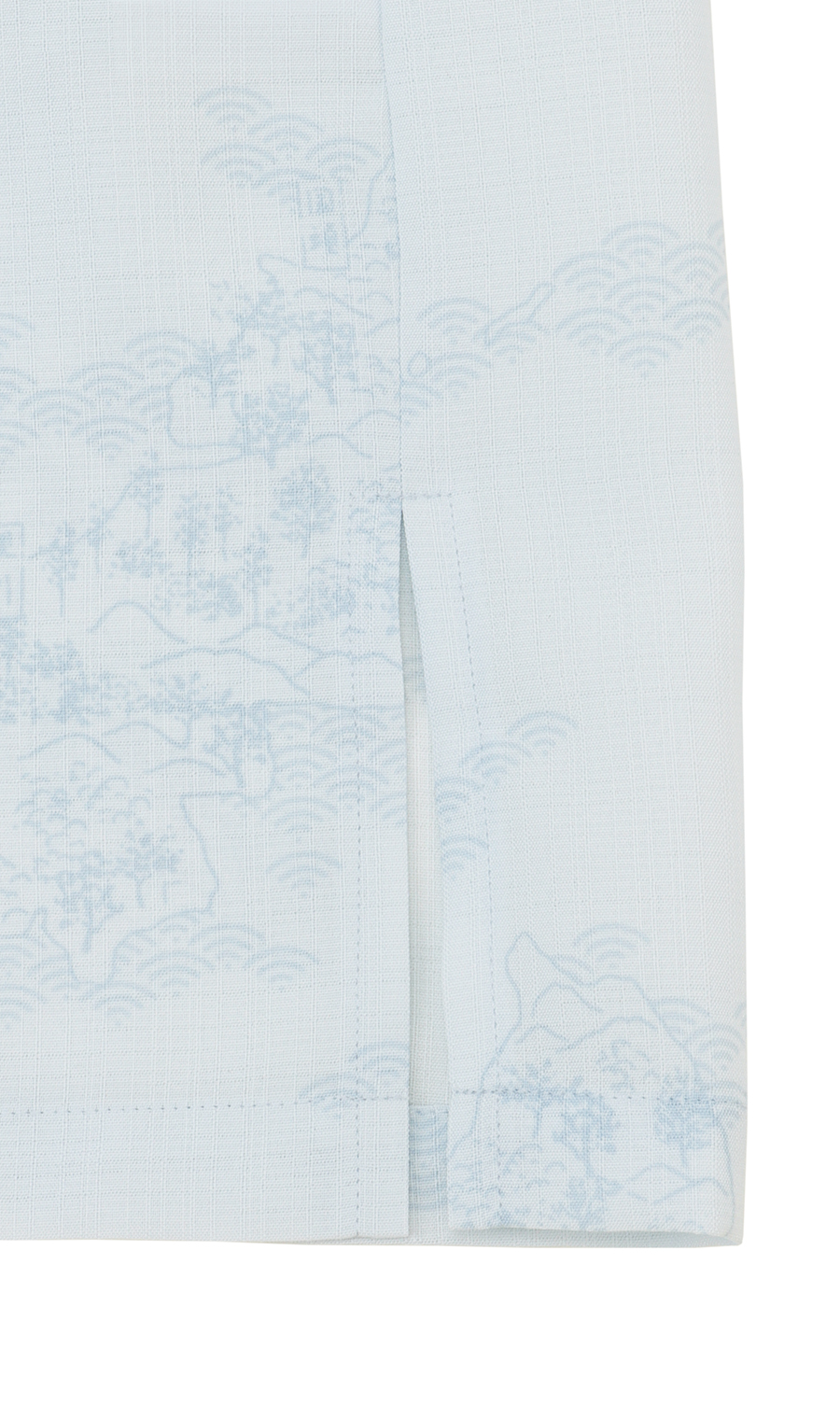 かりゆしウェア【MAJUN】【琉球列島絵図】【WEB限定】 ブルー系 S