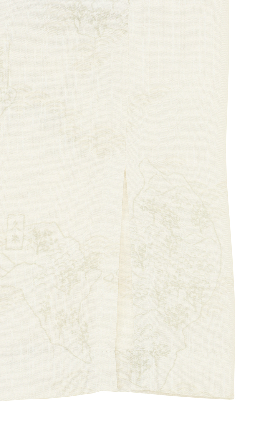 かりゆしウェア【MAJUN】【琉球列島絵図】【WEB限定】 ホワイト系 S