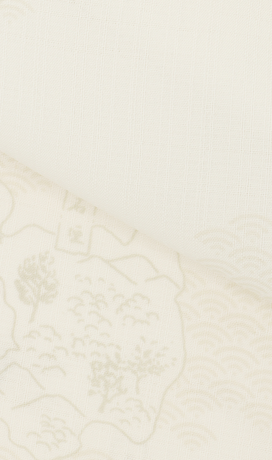 かりゆしウェア【MAJUN】【琉球列島絵図】【WEB限定】 ホワイト系 S