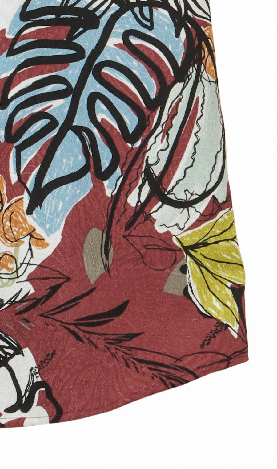 かりゆしウェア【MAJUN】【サマータイム】【WEB限定】 ワイン M