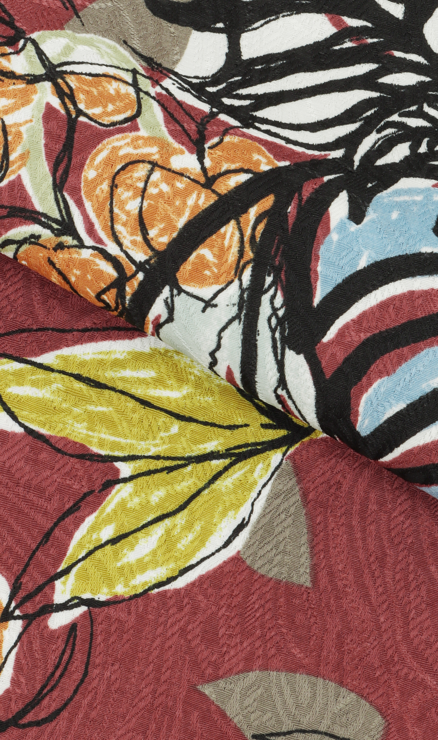 かりゆしウェア【MAJUN】【サマータイム】【WEB限定】 ワイン M