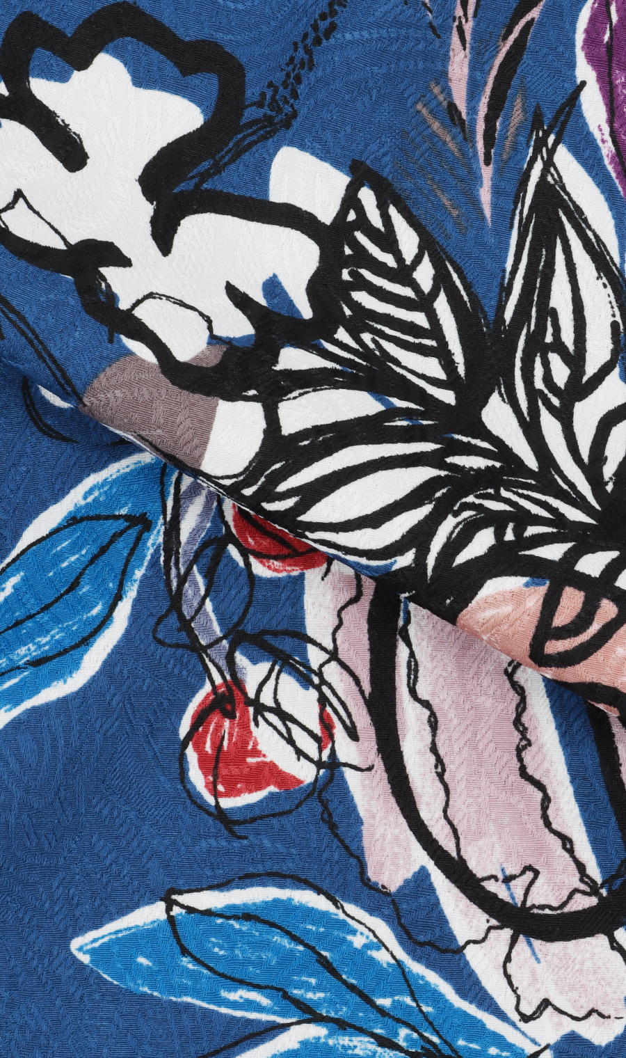 かりゆしウェア【MAJUN】【サマータイム】【WEB限定】 ネイビー S