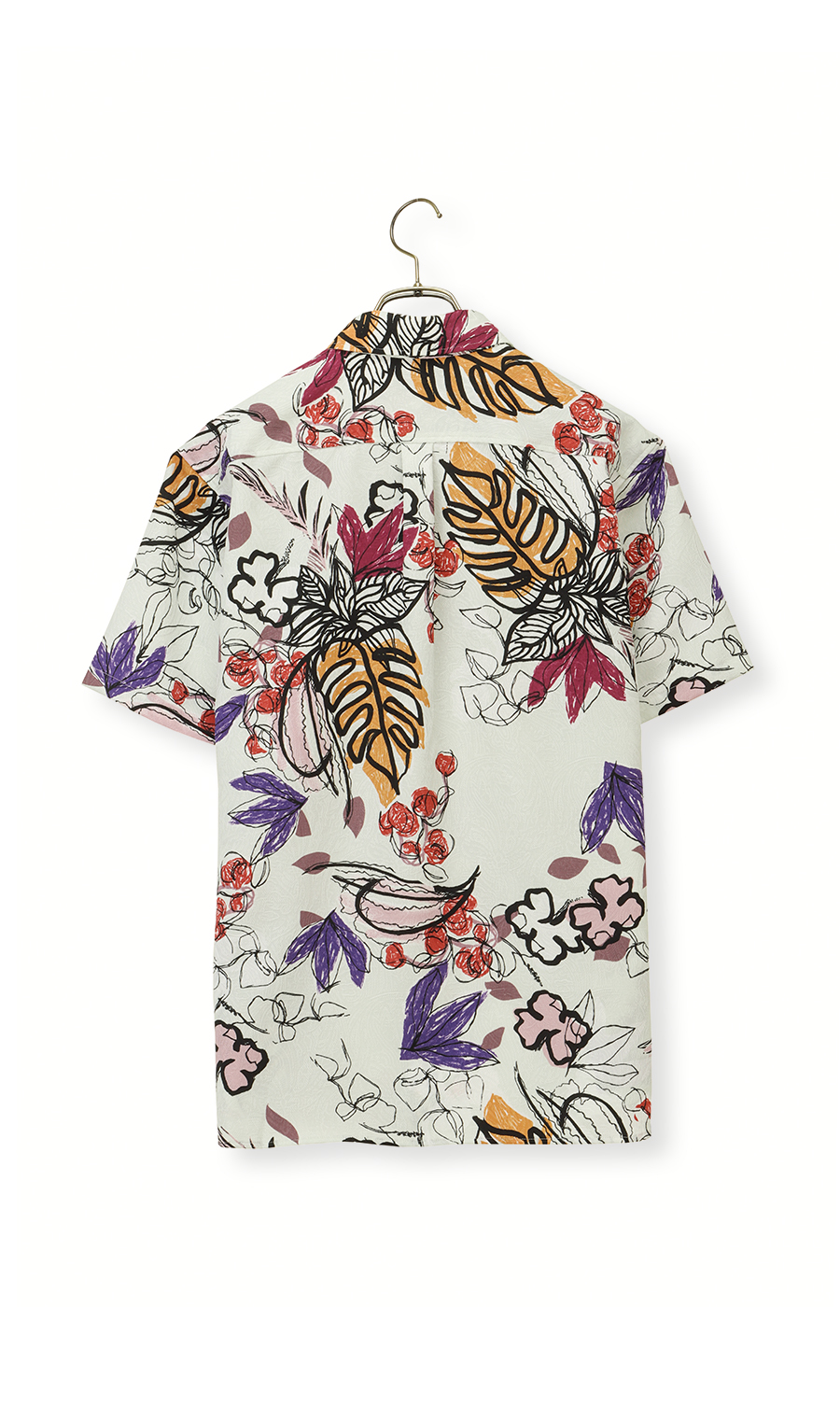 かりゆしウェア【MAJUN】【サマータイム】【WEB限定】 ホワイト 4L