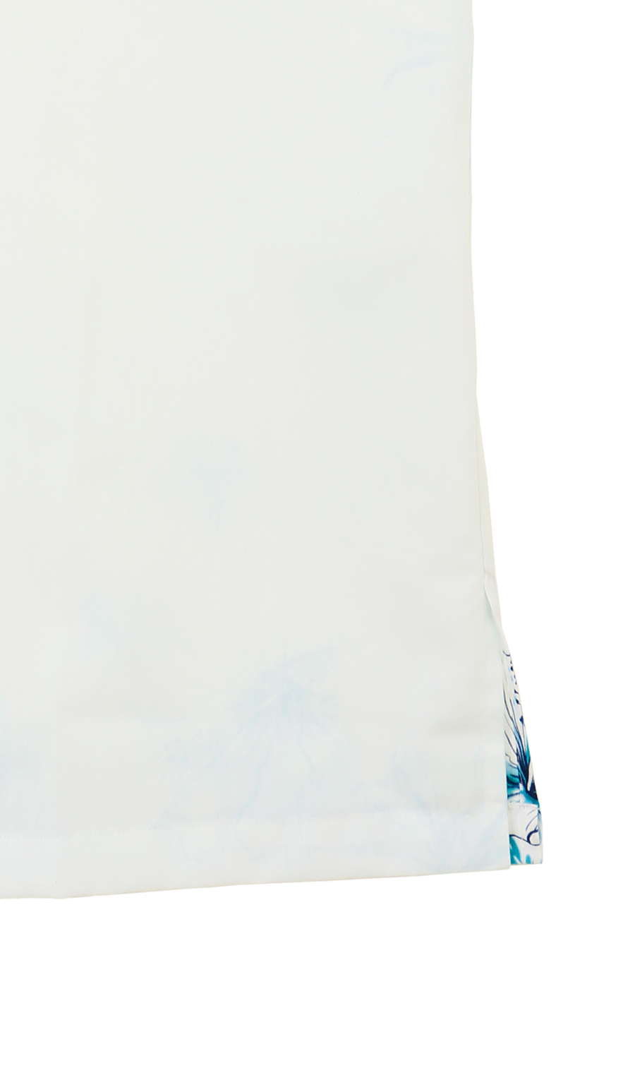 かりゆしウェア【MAJUN】【クリスタリアハイビ】【WEB限定】 ブルー S