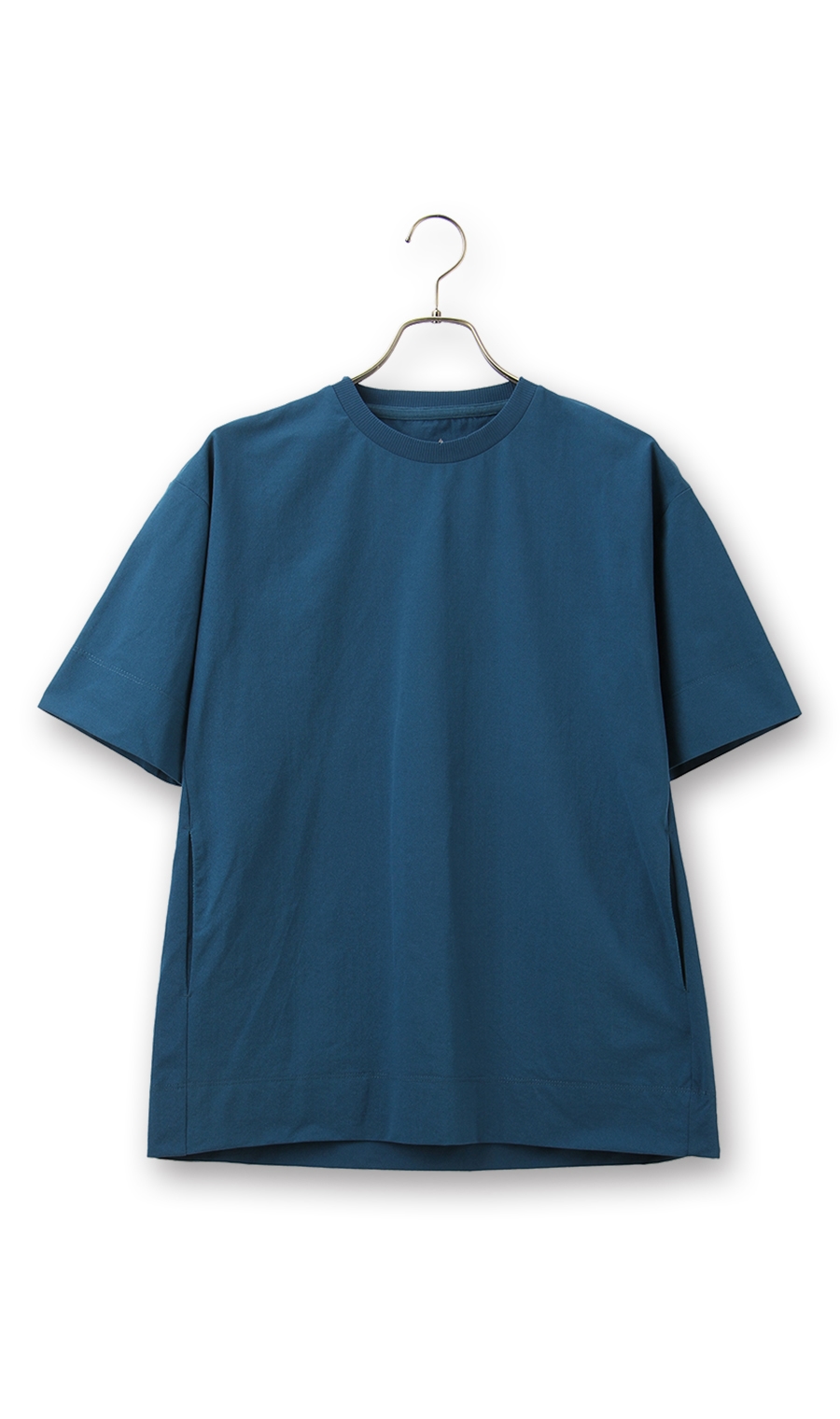 【訳アリ商品】ポケット付きTシャツ【すごシャツ】【COOL CONTACT】 ブルー M
