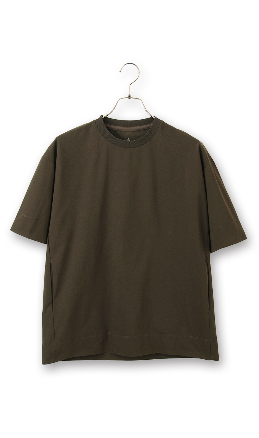 【訳アリ商品】ポケット付きTシャツ【すごシャツ】【COOL CONTACT】 ブラウン M