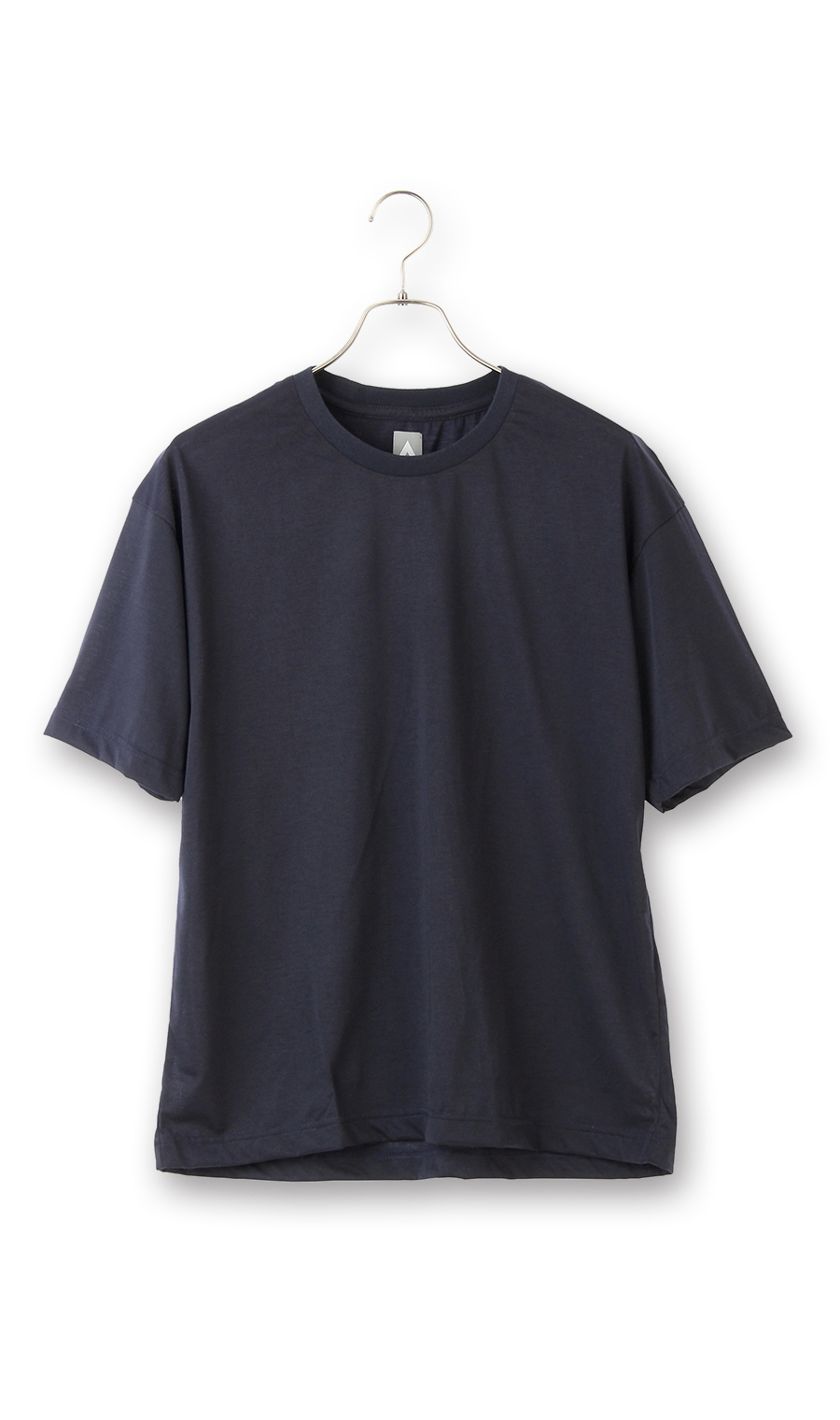 【訳アリ商品】クルーネックTシャツ【ウール混】【すごシャツ】 ネイビー M