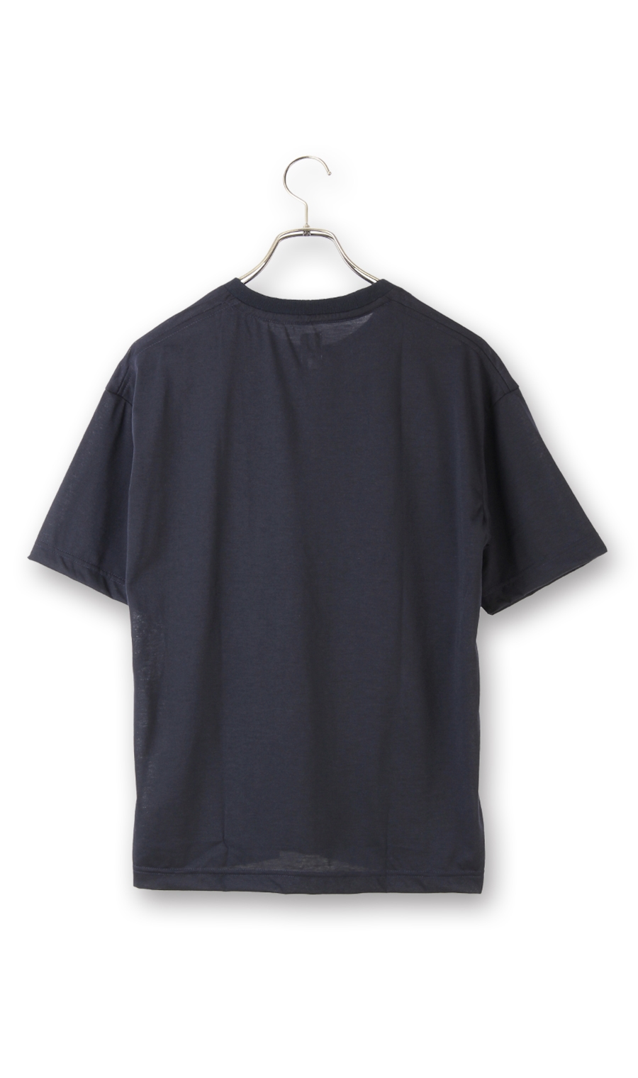 【訳アリ商品】クルーネックTシャツ【ウール混】【すごシャツ】 ネイビー M