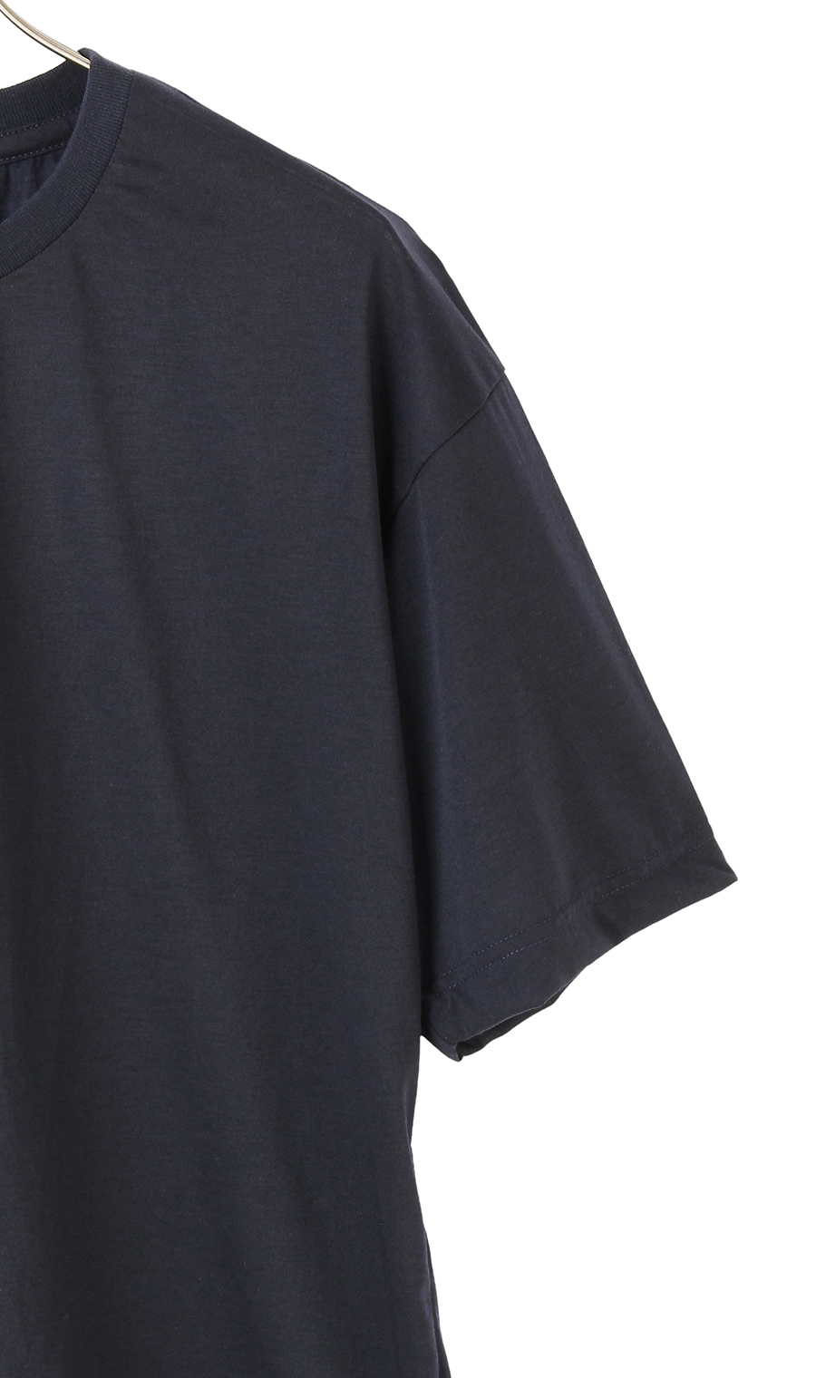 【訳アリ商品】クルーネックTシャツ【ウール混】【すごシャツ】 ネイビー M