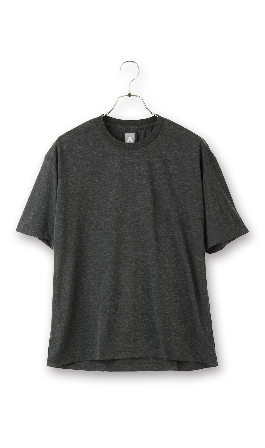 【訳アリ商品】クルーネックTシャツ【ウール混】【すごシャツ】 チャコール M