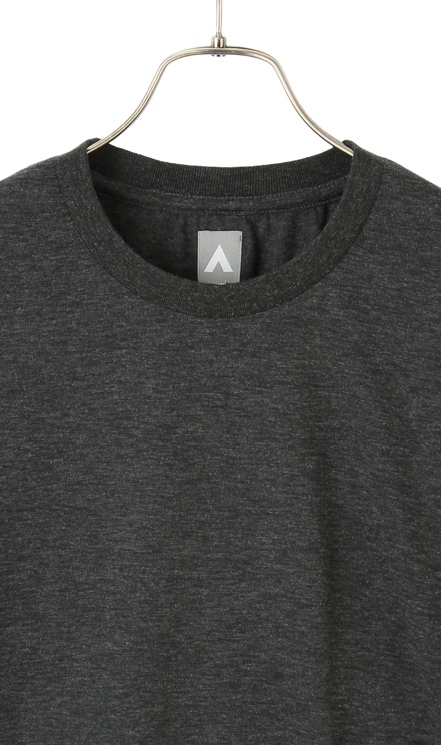 【訳アリ商品】クルーネックTシャツ【ウール混】【すごシャツ】 チャコール M