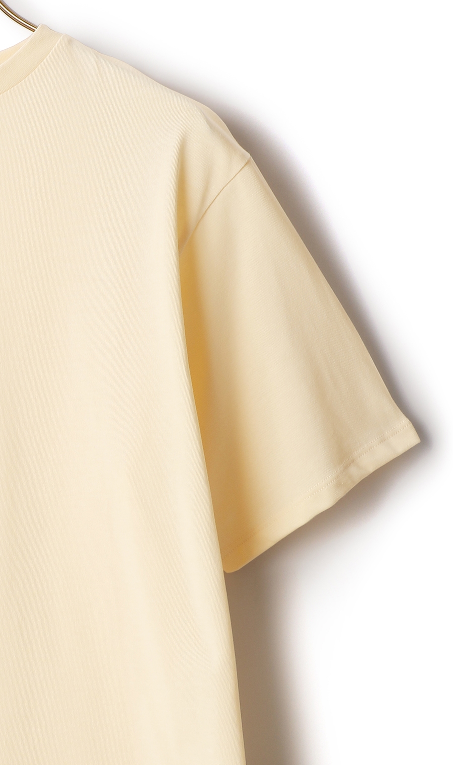 【訳アリ商品】クルーネックTシャツ【半袖】【CONTROLα】 クリーム S