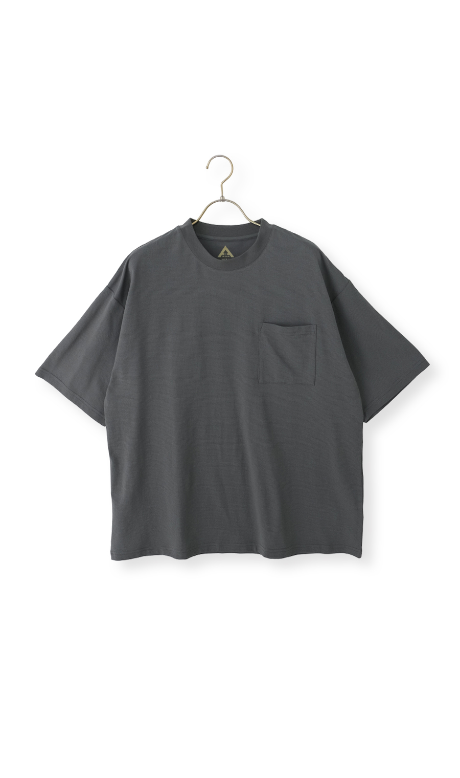 とろリッチメッシュTシャツ【セットアップ着用可】 チャコール S