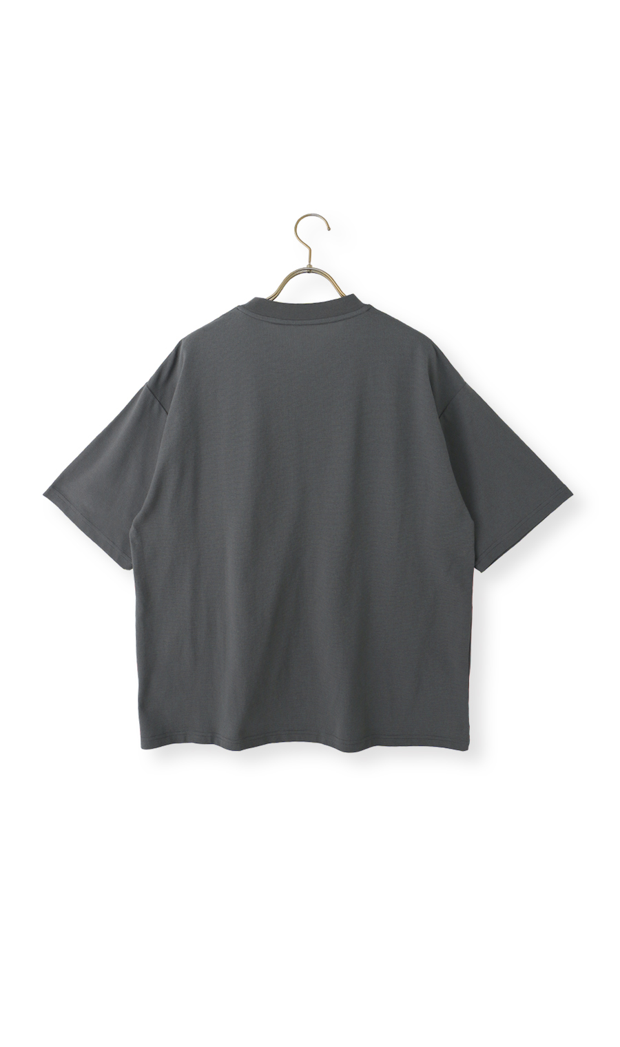 とろリッチメッシュTシャツ【セットアップ着用可】 チャコール S
