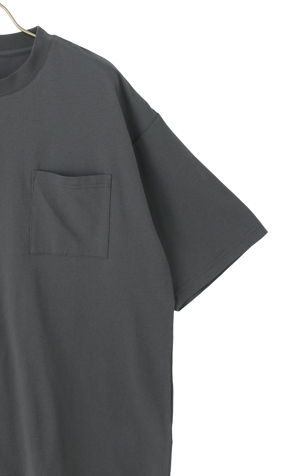 とろリッチメッシュTシャツ【セットアップ着用可】 チャコール S