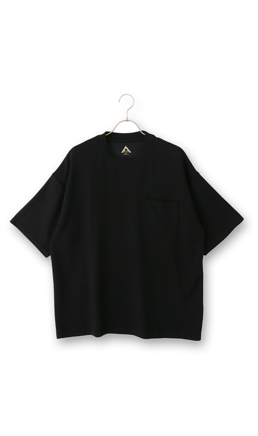 【男女兼用】とろリッチスムースTシャツ【セットアップ着用可】 ブラック S