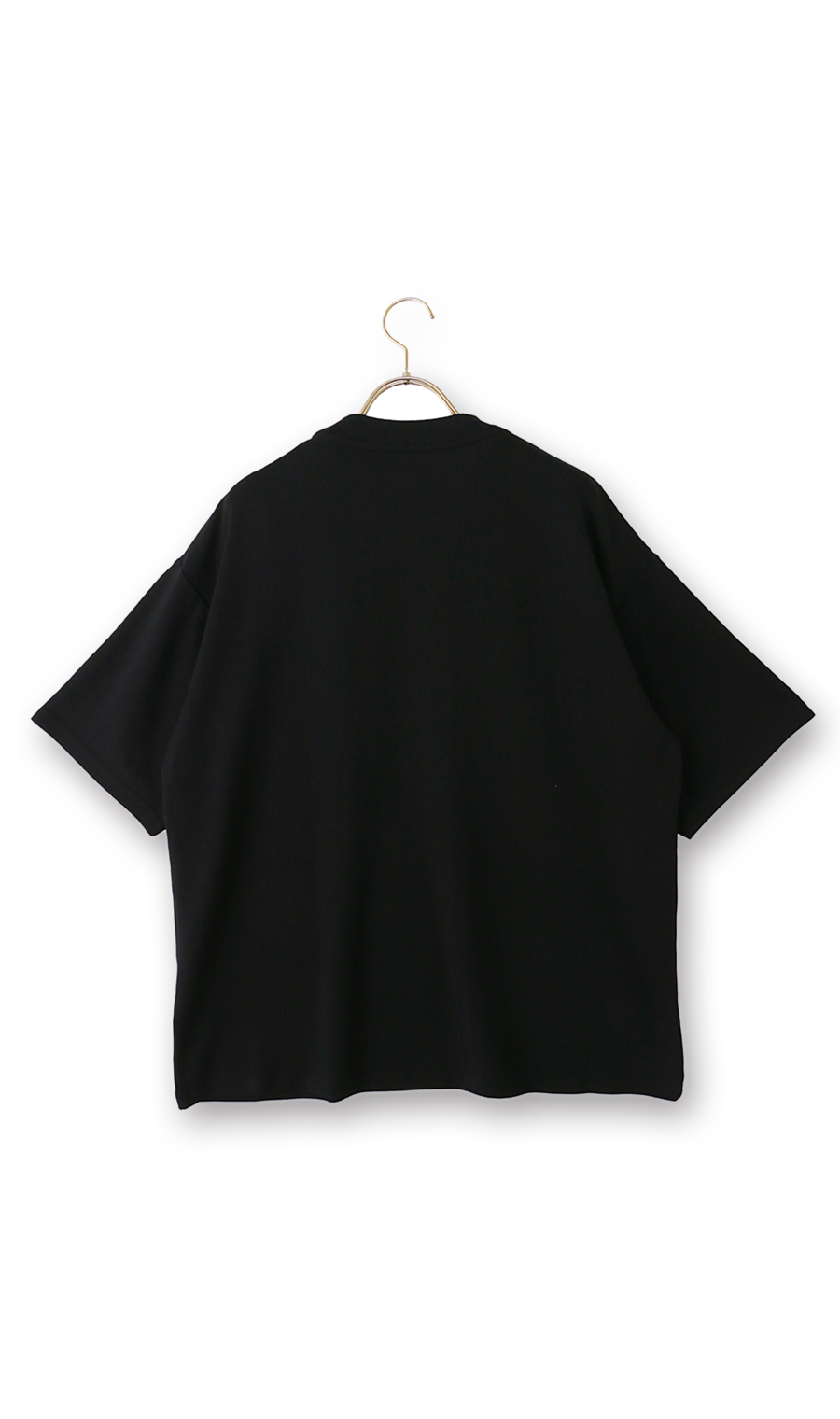 【男女兼用】とろリッチスムースTシャツ【セットアップ着用可】 ブラック S