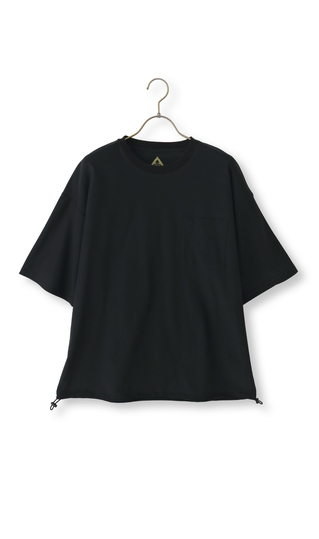 【男女兼用】こおリッチドローコード付きＴシャツ【超接触冷感】【セットアップ着用可】