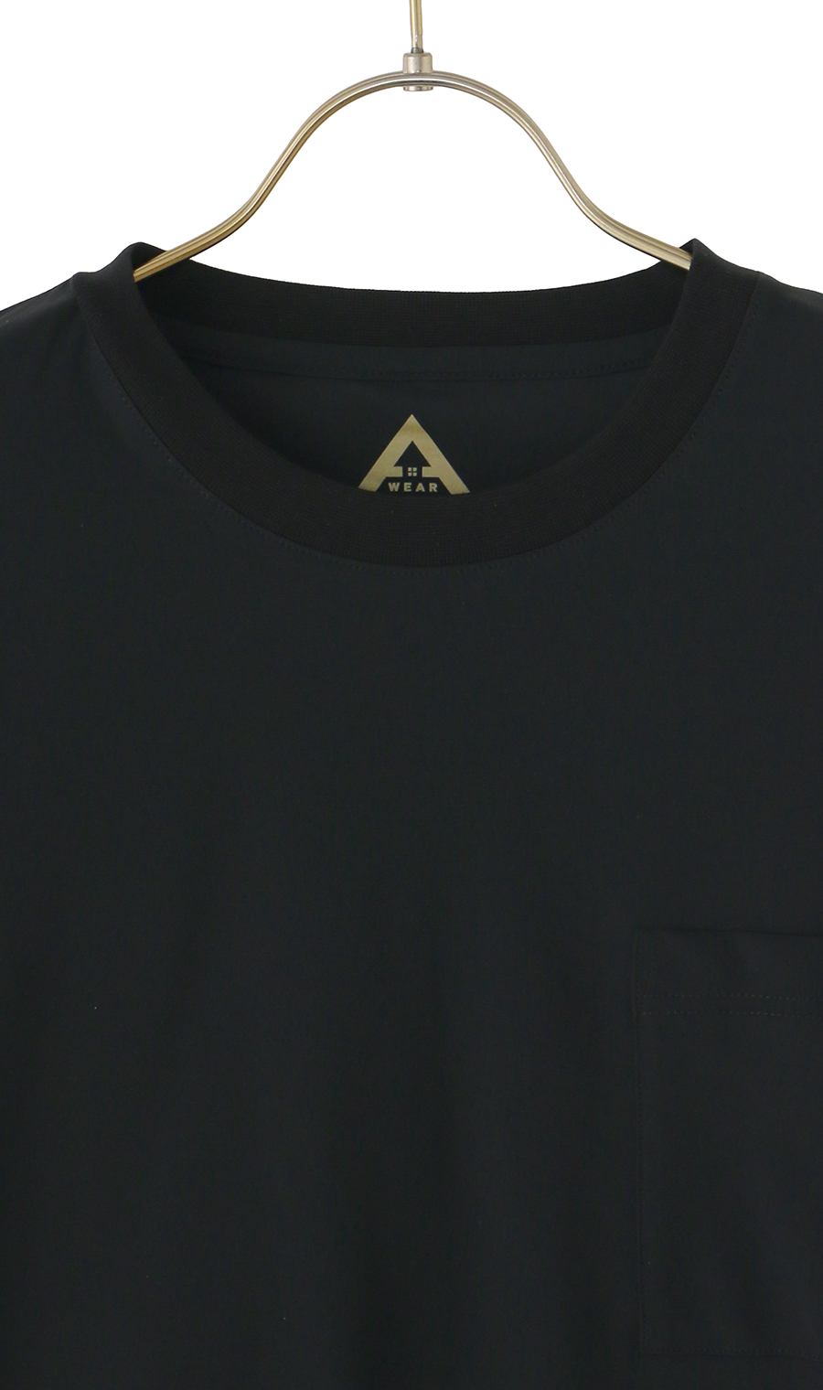 【男女兼用】こおリッチドローコード付きＴシャツ【超接触冷感】【セットアップ着用可】 ブラック S