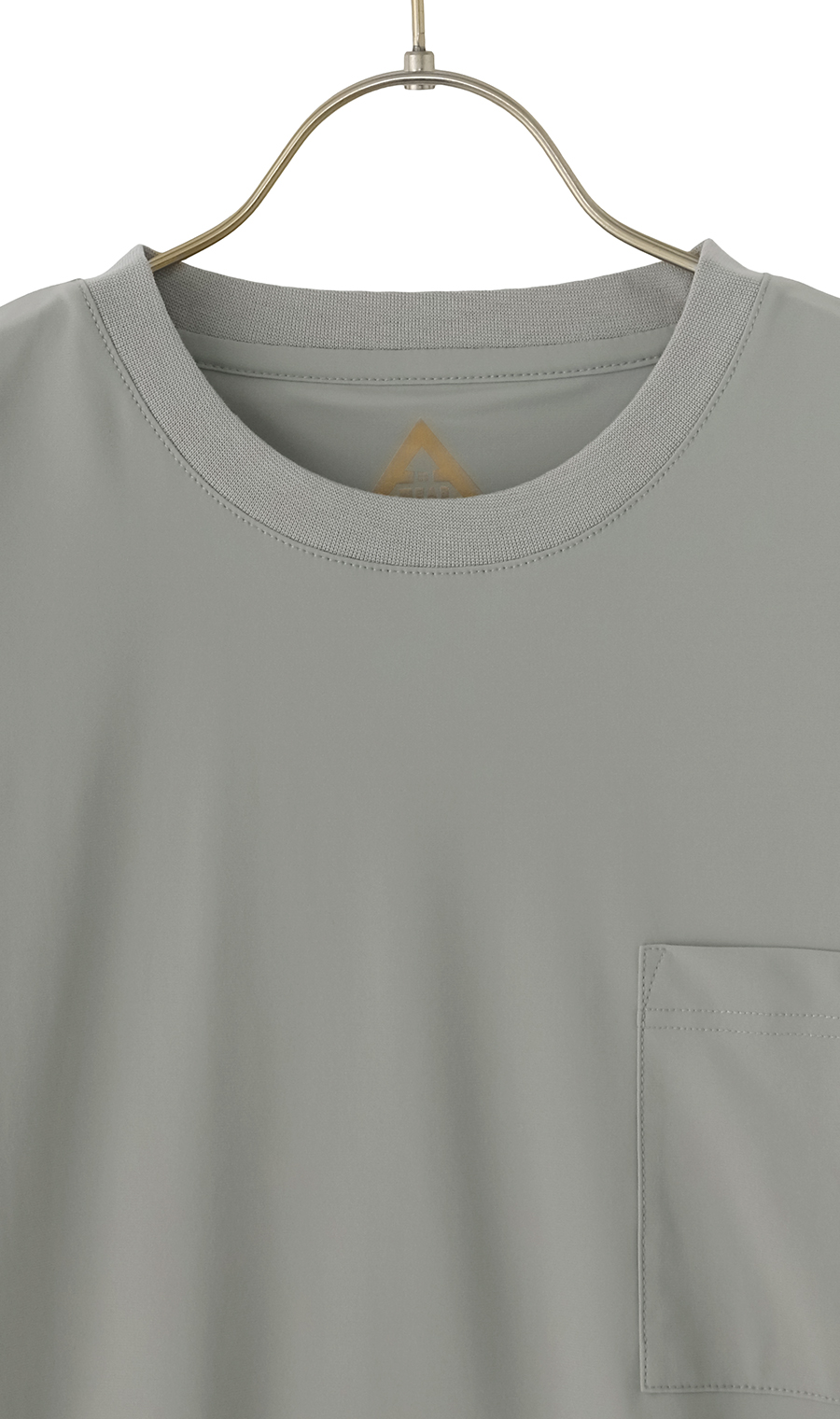 【男女兼用】こおリッチドローコード付きＴシャツ【超接触冷感】【セットアップ着用可】 グレー M