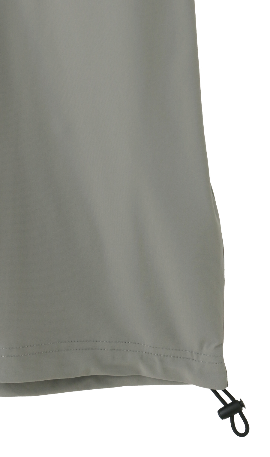 【男女兼用】こおリッチドローコード付きＴシャツ【超接触冷感】【セットアップ着用可】 グレー M