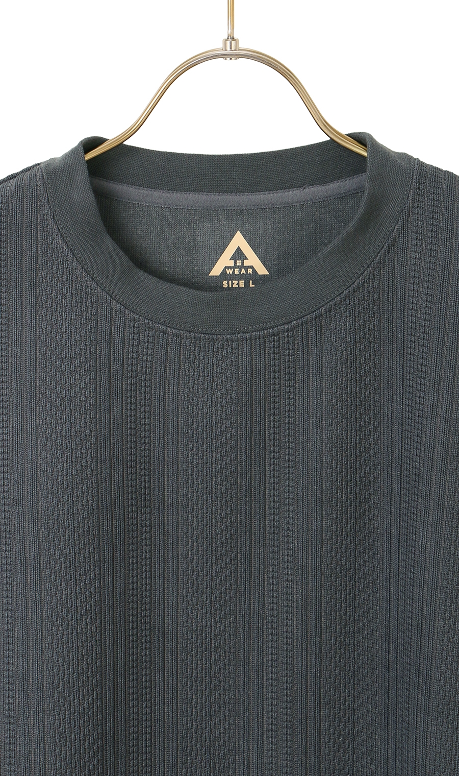 【男女兼用】らくリッチフクレジャガードロングＴシャツ グレー S