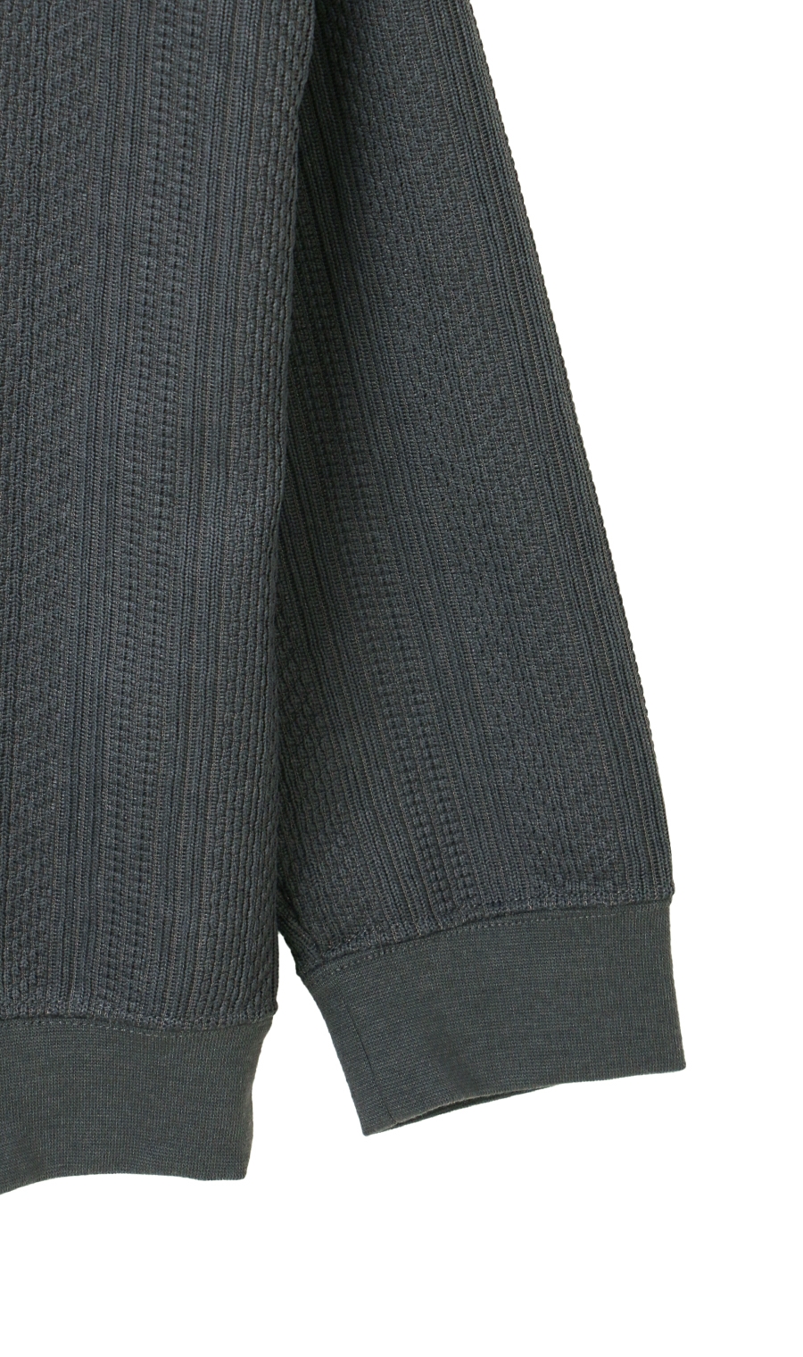 【男女兼用】らくリッチフクレジャガードロングＴシャツ グレー S