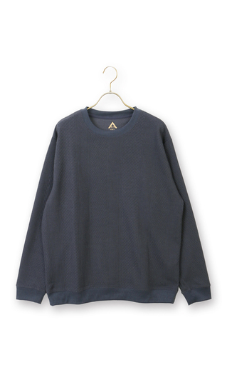【男女兼用】らくリッチクルーネックロングＴシャツ