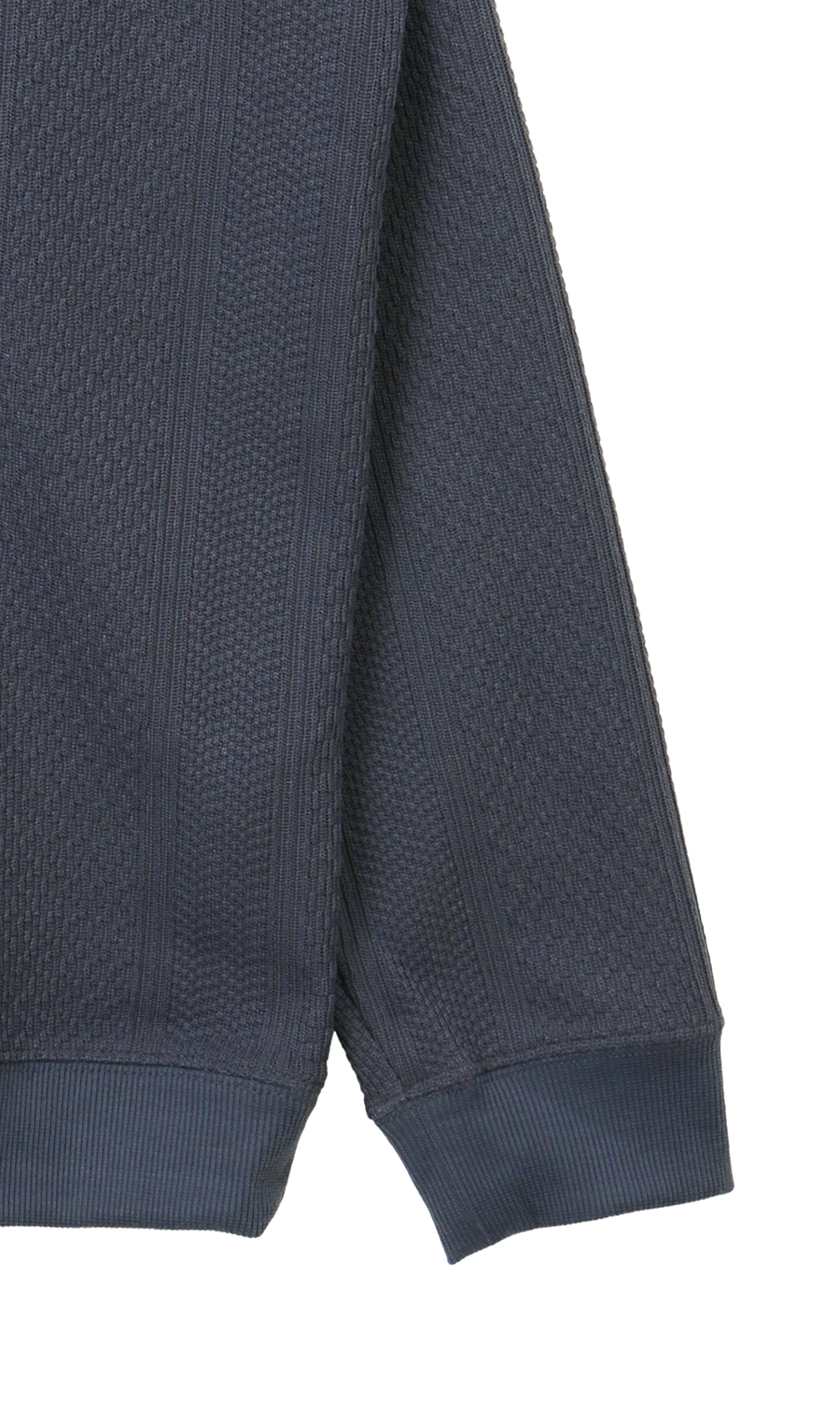 【男女兼用】らくリッチクルーネックロングＴシャツ ネイビー S