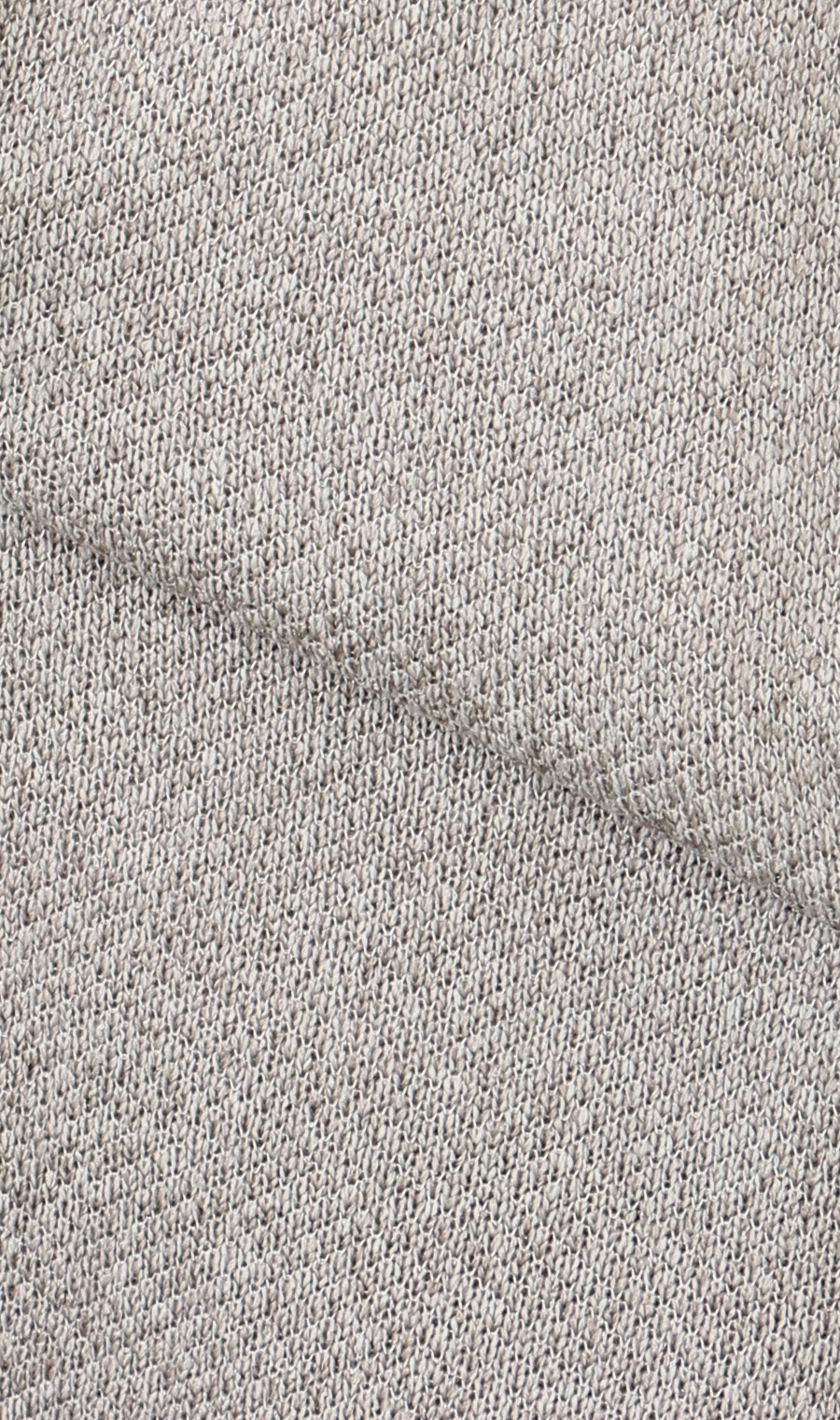 【男女兼用】らくリッチフェイククルーネックロングTシャツ ライトグレー S