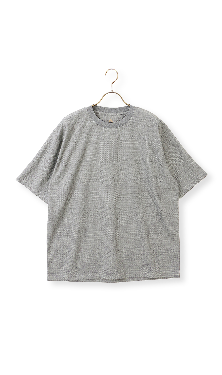 【男女兼用】らくリッチメクラジマボーダーTシャツ グレー S