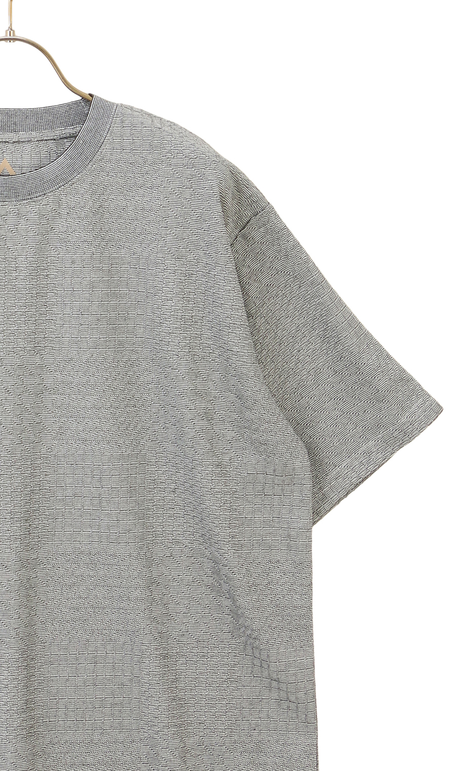 【男女兼用】らくリッチメクラジマボーダーTシャツ グレー S