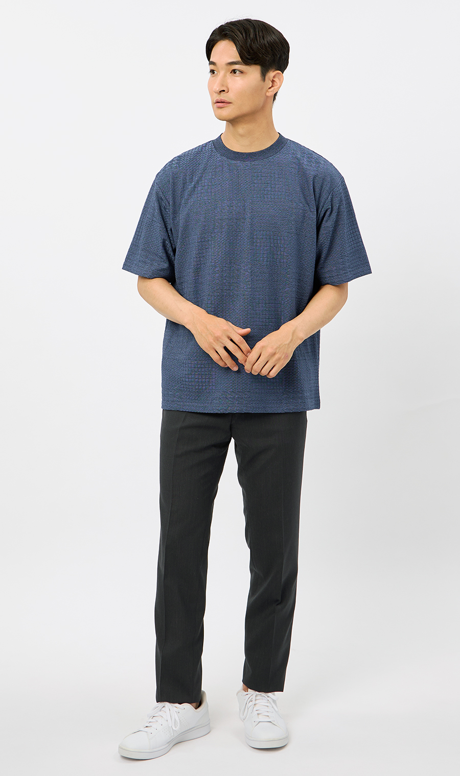 男女兼用】らくリッチメクラジマボーダーTシャツ (5403712-38
