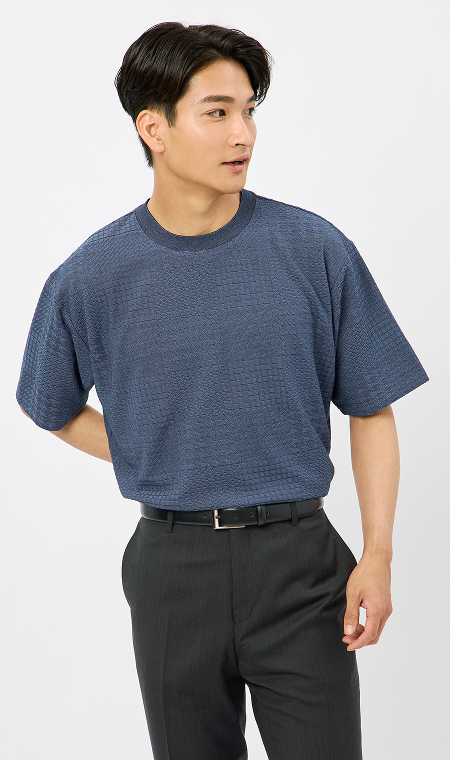 男女兼用】らくリッチメクラジマボーダーTシャツ (5403712-38